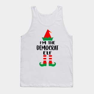 I'm The Democrat Elf Family Matching Group Christmas Costume Pajama Funny Gift Tank Top